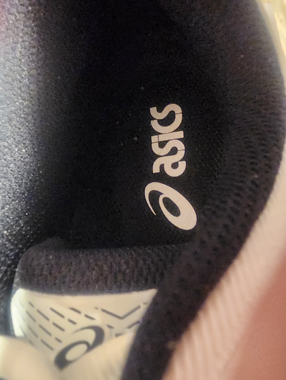 Asics Black and White Running Shoe - Picture 2 of 5